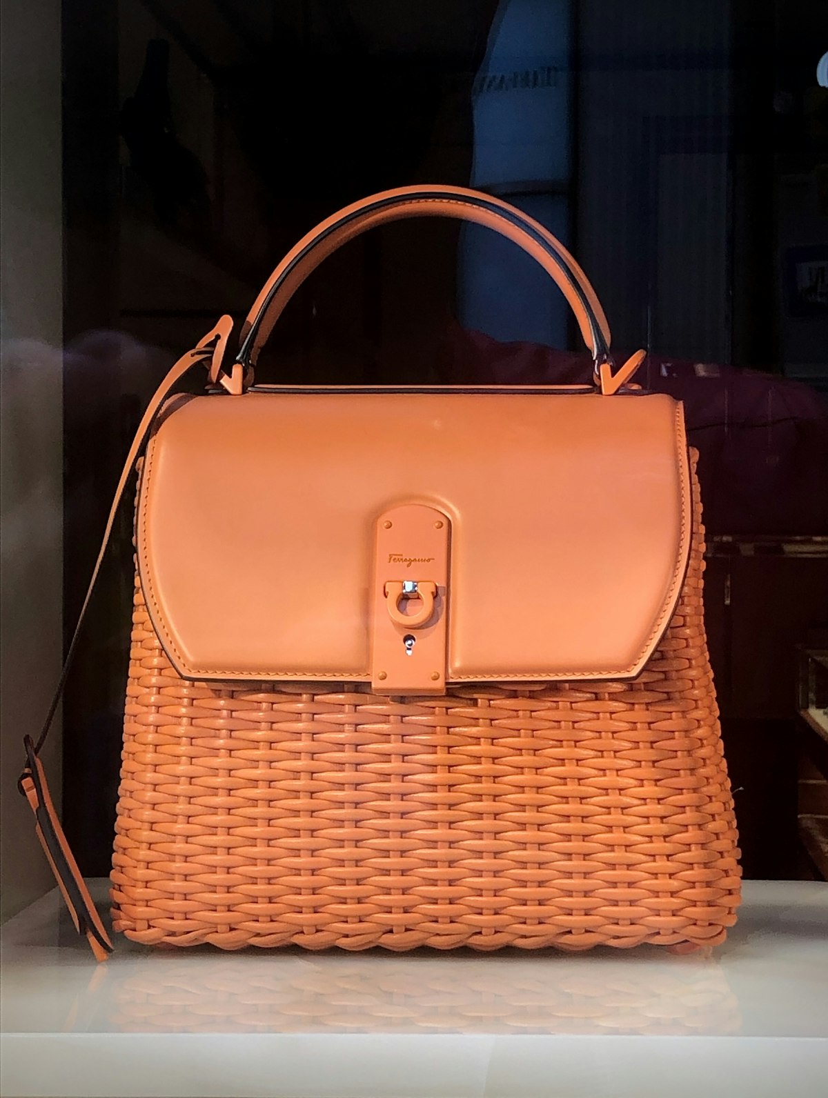 Handcrafted luxury leather handbag in rich tan vegetable-tanned leather